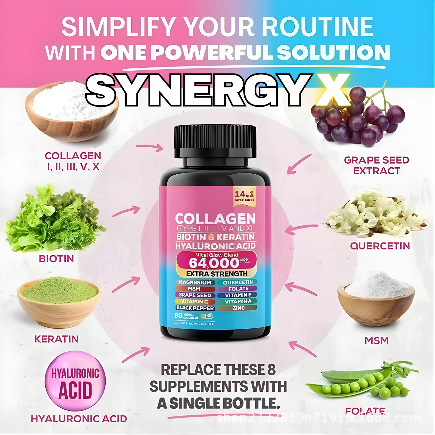 COLLAGEN + BIOTIN & KERATIN + HYALURONIC ACID