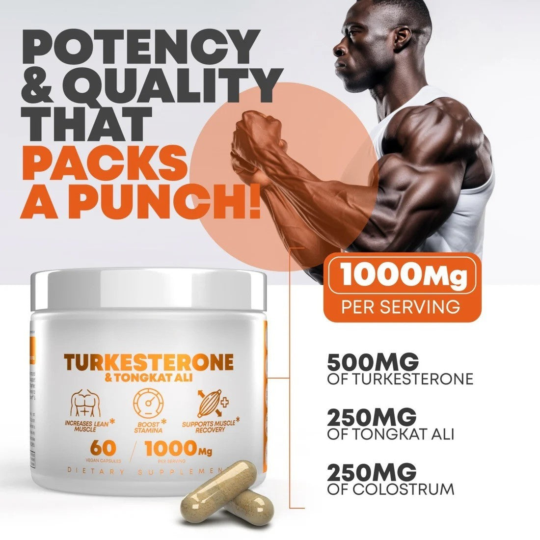 Turkesterone + Tongkat Ali 1000mg