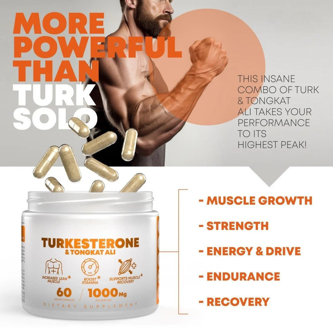 Turkesterone + Tongkat Ali 1000mg