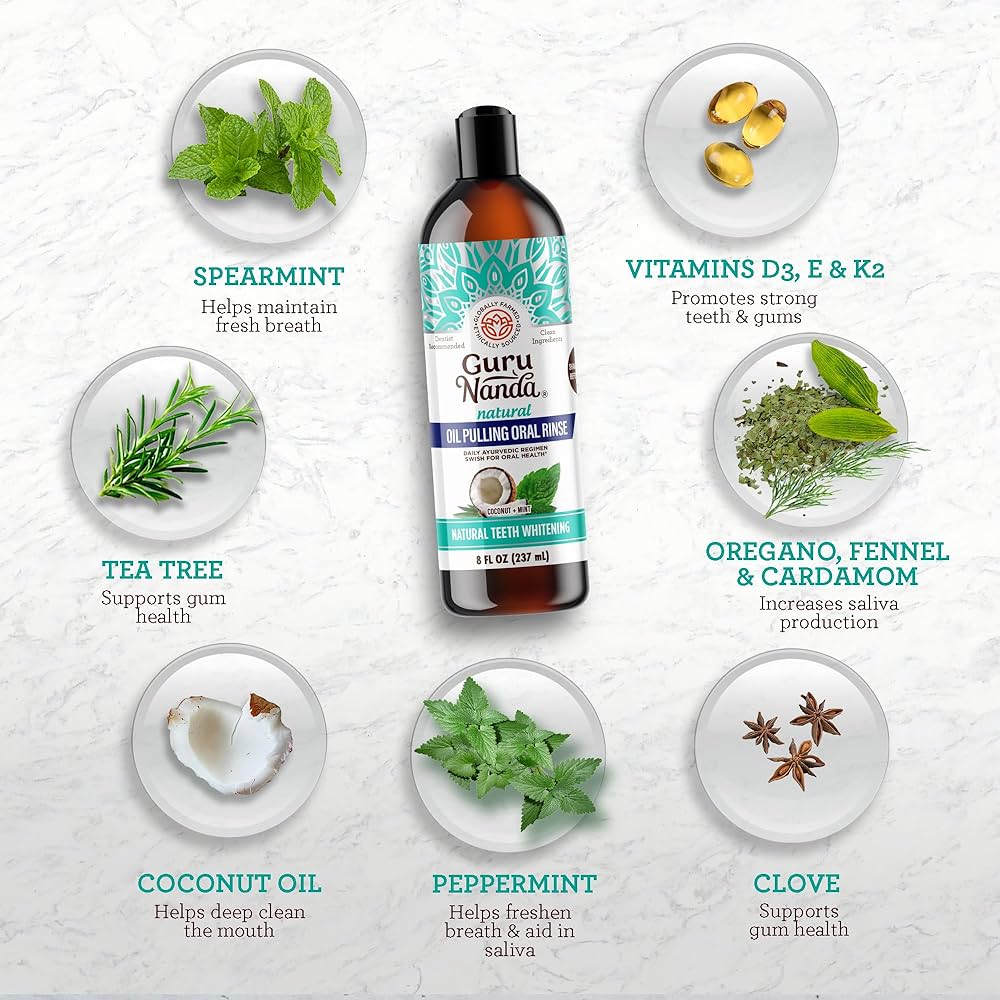 GURU NANDA™️ Coconut Oil Pulling w/ Essential Oils (LIMITED TIME OFFER) 6-12 PACK