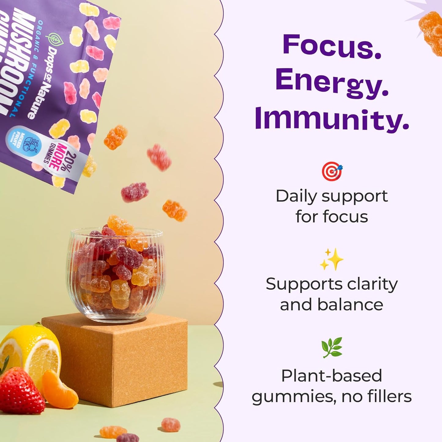 MUSHROOM ASHWAGANDHA GUMMIES