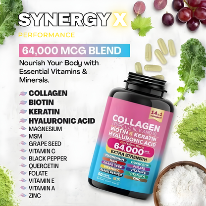 COLLAGEN + BIOTIN & KERATIN + HYALURONIC ACID