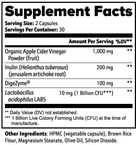 APPLE CIDER VINEGAR CAPSULES