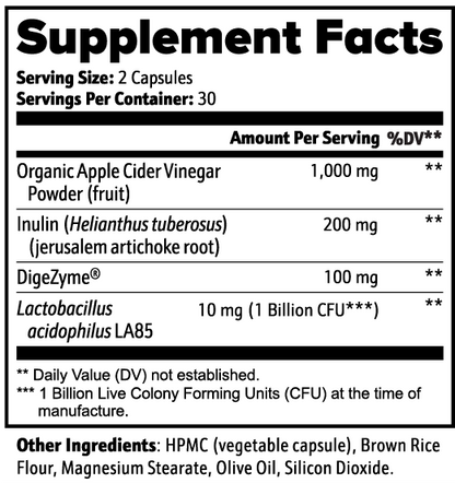 APPLE CIDER VINEGAR CAPSULES
