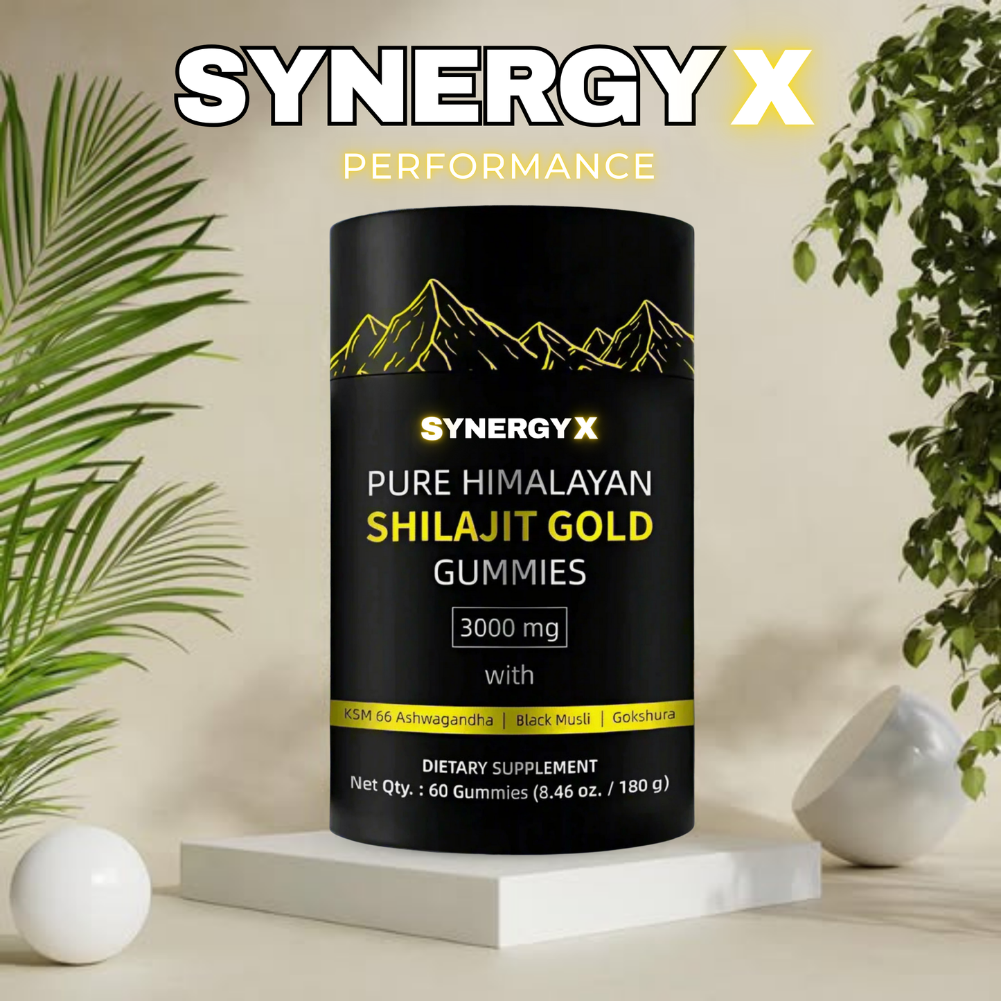 SYNERGY X PURE HIMALAYAN SHILAJIT GOLD GUMMIES