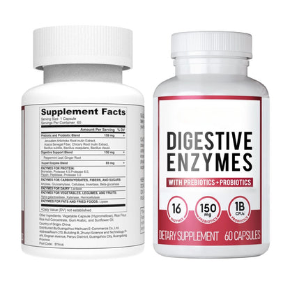 SYNERGY™  - DIGESTIVE ENZYMES 60CT + 60B PROBIOTIC 30CT