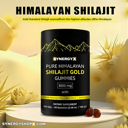 SYNERGY X PURE HIMALAYAN SHILAJIT GOLD GUMMIES