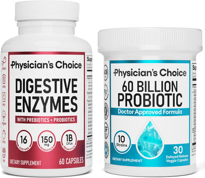 SYNERGY™  - DIGESTIVE ENZYMES 60CT + 60B PROBIOTIC 30CT