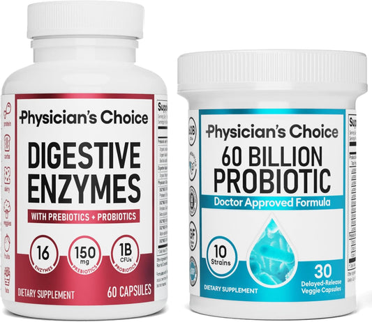SYNERGY™  - DIGESTIVE ENZYMES 60CT + 60B PROBIOTIC 30CT