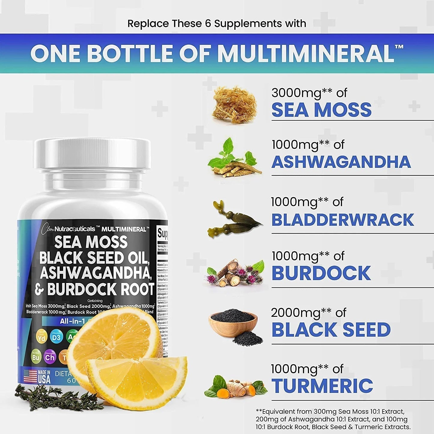 SYNERGY+ MULTI-MINERAL SEA MOSS BLACK SEED