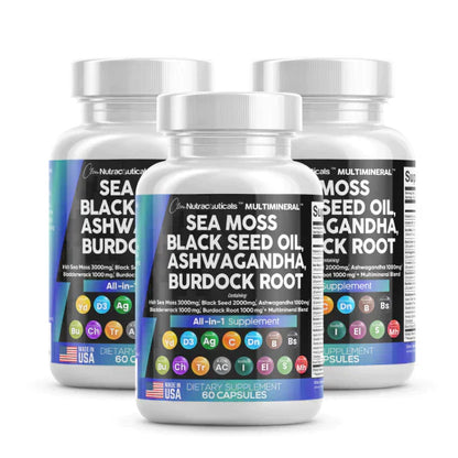 SYNERGY+ MULTI-MINERAL SEA MOSS BLACK SEED