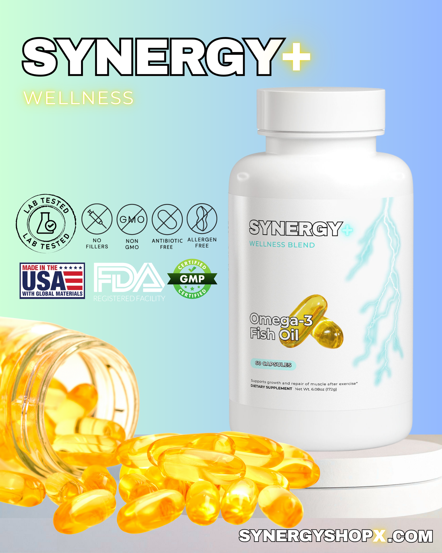 OMEGA-3 EPA 180MG + DHA 120MG