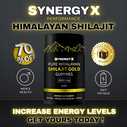 SYNERGY X PURE HIMALAYAN SHILAJIT GOLD GUMMIES