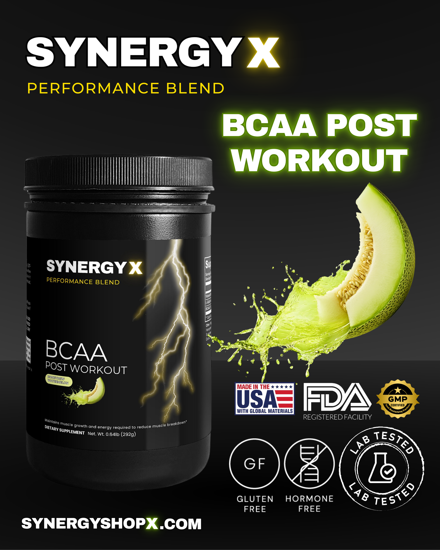 BCAA POST WORKOUT (Honeydew/Watermelon)