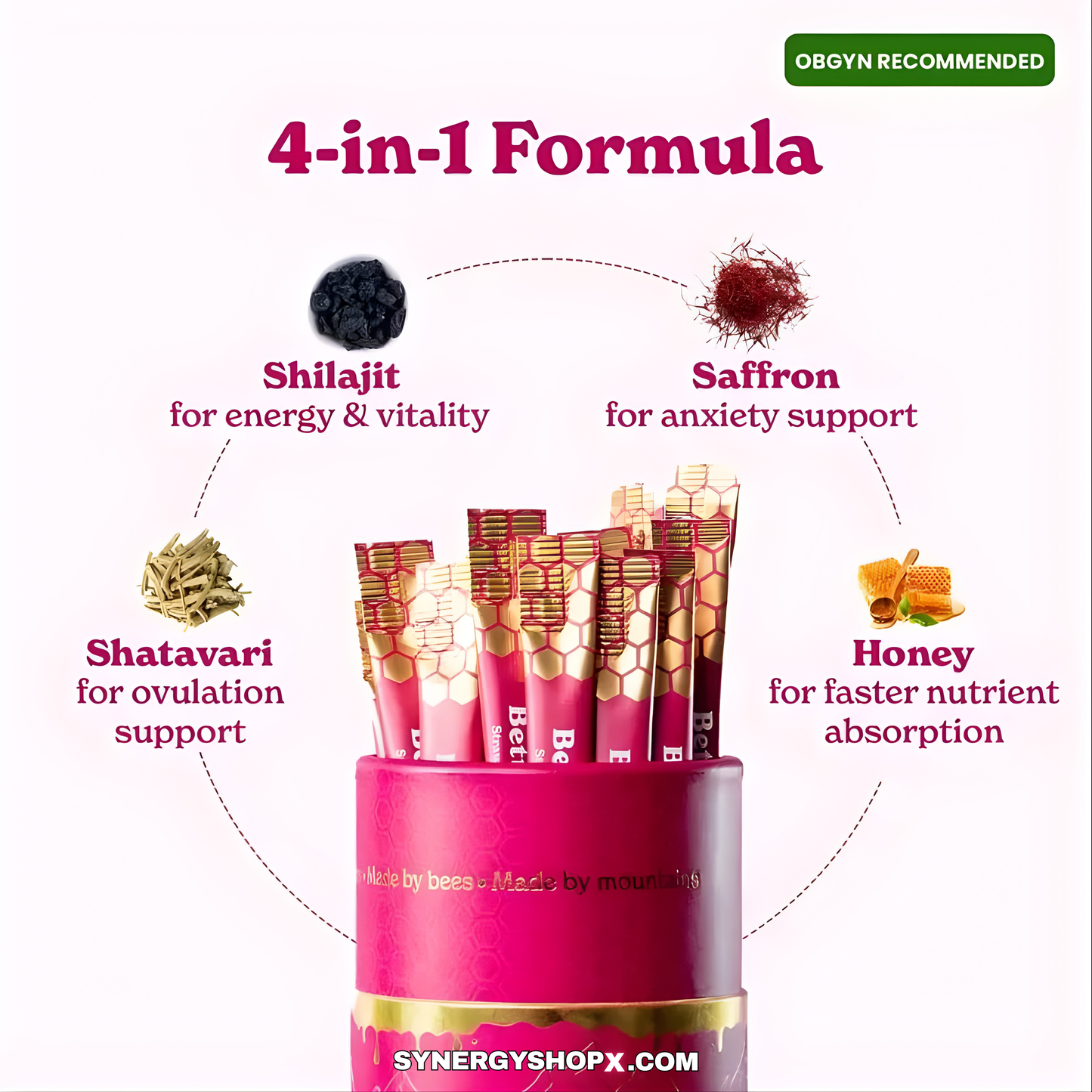 SYNERGY X SHE-LAJIT HONEY STICKS