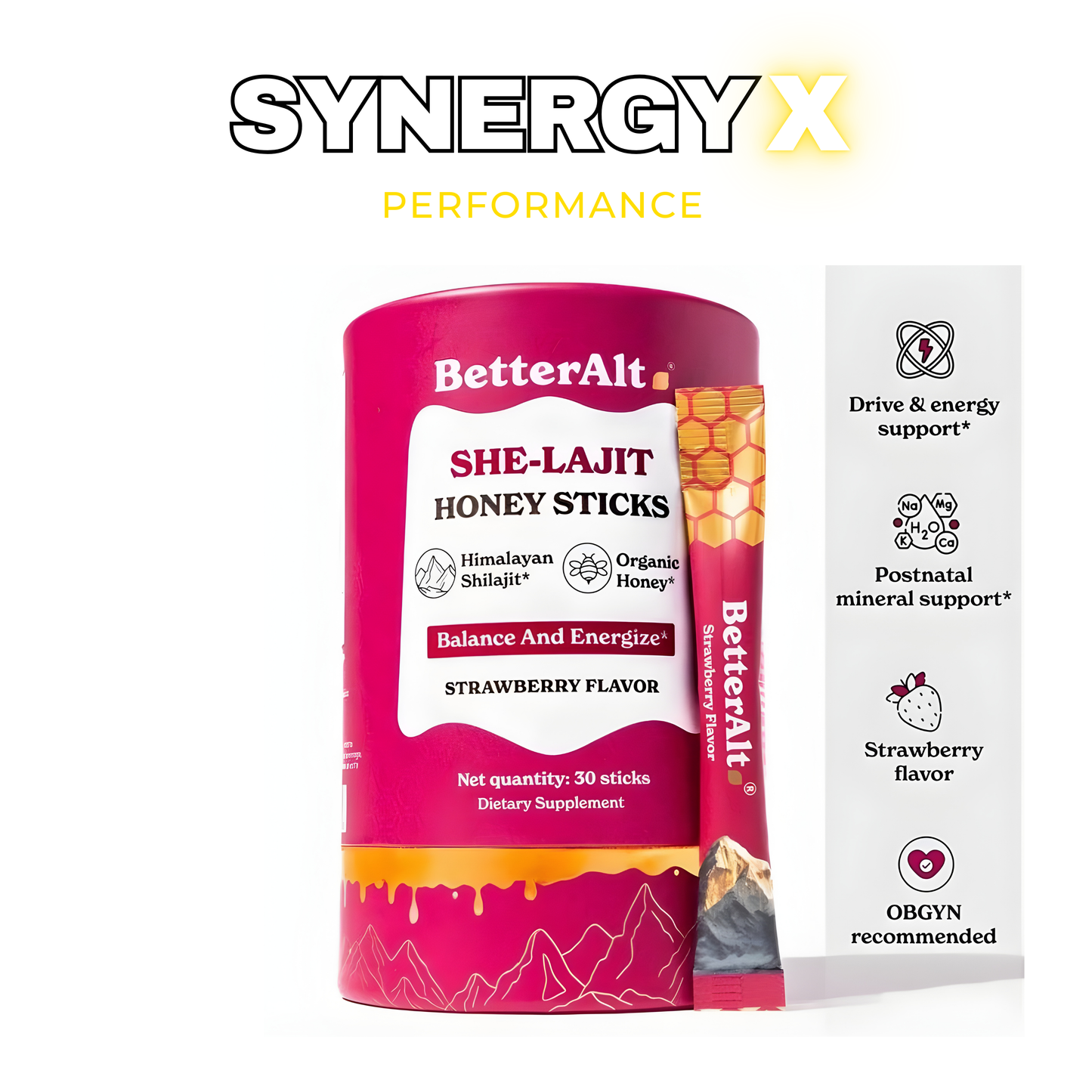 SYNERGY X SHE-LAJIT HONEY STICKS