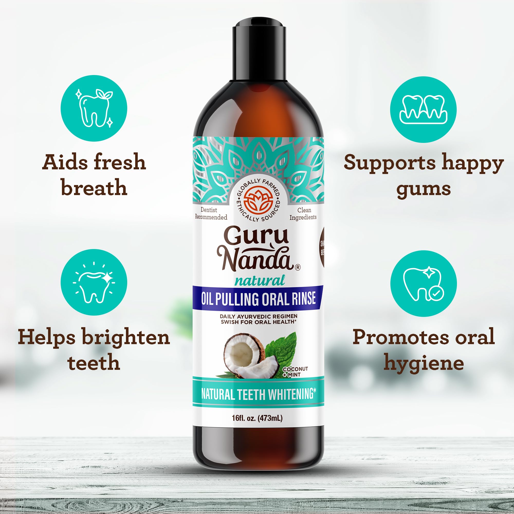 GURU NANDA™️ Coconut Oil Pulling w/ Essential Oils (LIMITED TIME OFFER)