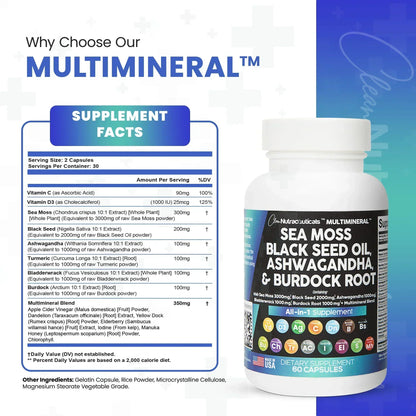 SYNERGY+ MULTI-MINERAL SEA MOSS BLACK SEED