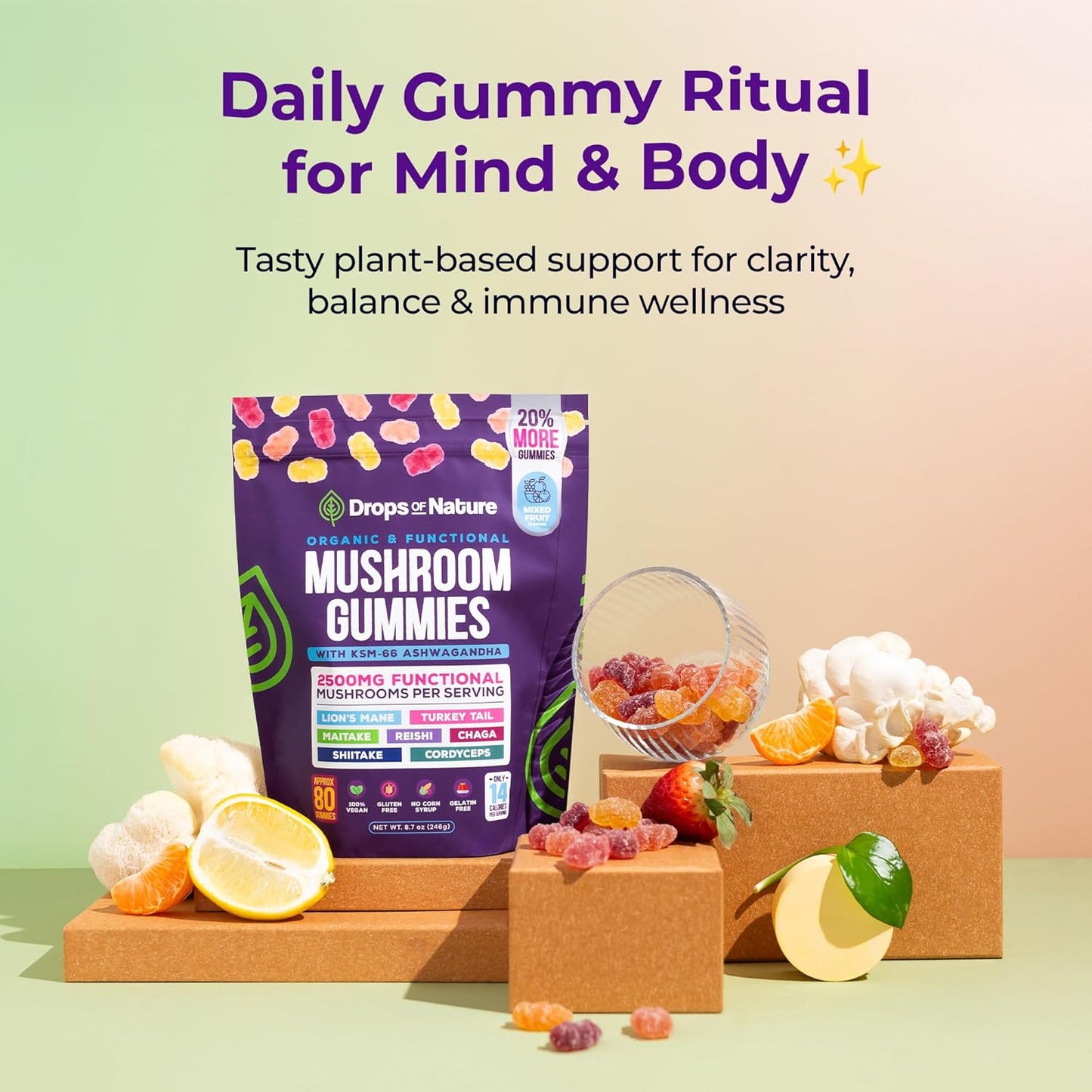 MUSHROOM ASHWAGANDHA GUMMIES