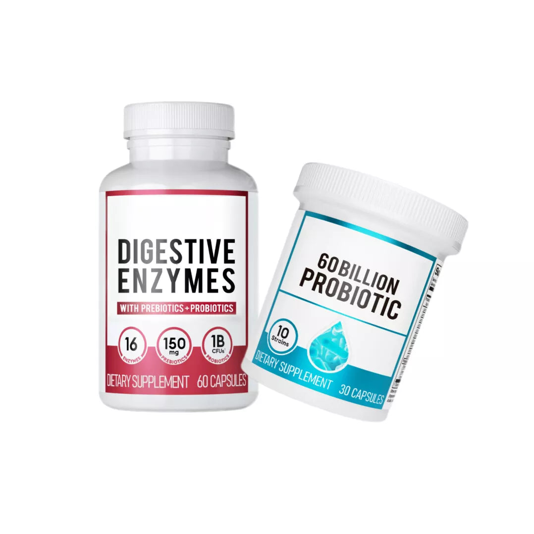 SYNERGY™  - DIGESTIVE ENZYMES 60CT + 60B PROBIOTIC 30CT