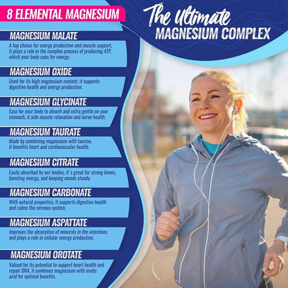 MAGNESIUM COMPLEX 8 ESSENTIAL MAGNESIUM SUPPLEMENT 1000mg