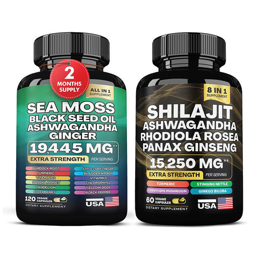 Synergy™ Sea Moss & Shilajit Supplement Bundle