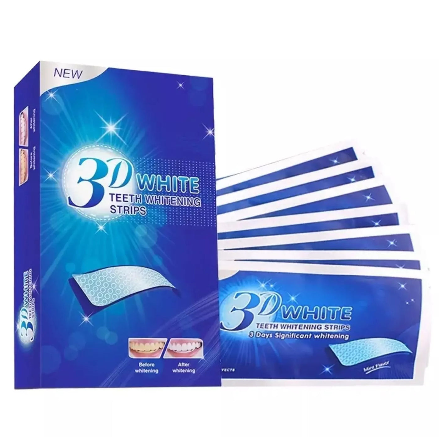 3-D TEETH WHITENING STRIPS 7-14 DAY PACK